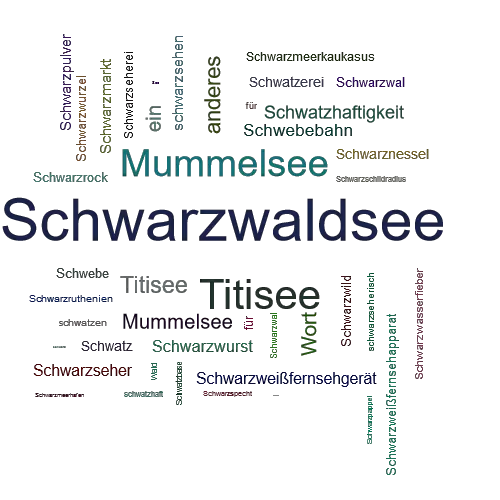 Ein anderes Wort für Schwarzwaldsee - Synonym Schwarzwaldsee