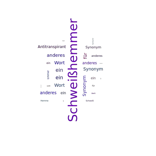 Ein anderes Wort für Schweißhemmer - Synonym Schweißhemmer