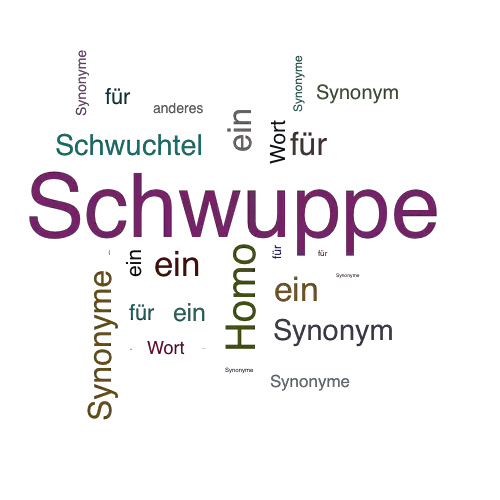 Ein anderes Wort für Schwuppe - Synonym Schwuppe