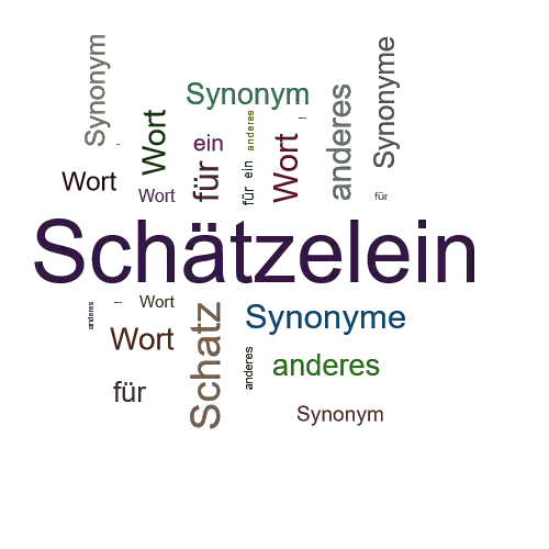 Ein anderes Wort für Schätzelein - Synonym Schätzelein