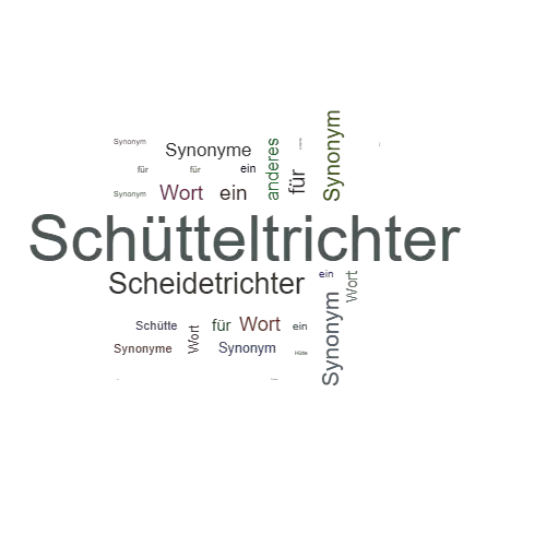 Ein anderes Wort für Schütteltrichter - Synonym Schütteltrichter