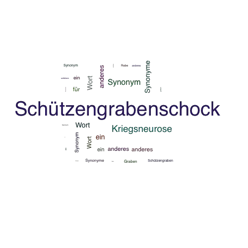 Ein anderes Wort für Schützengrabenschock - Synonym Schützengrabenschock