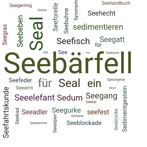 Ein anderes Wort für Seebärfell - Synonym Seebärfell