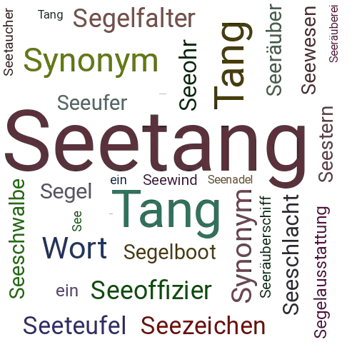 Ein anderes Wort für Seetang - Synonym Seetang