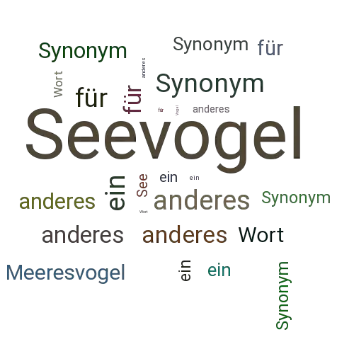 Ein anderes Wort für Seevogel - Synonym Seevogel