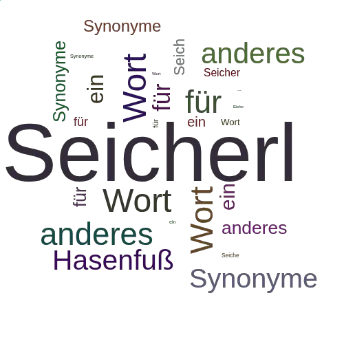 Ein anderes Wort für Seicherl - Synonym Seicherl