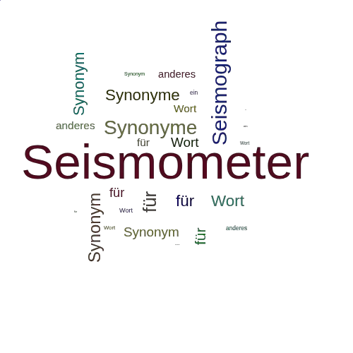 Ein anderes Wort für Seismometer - Synonym Seismometer