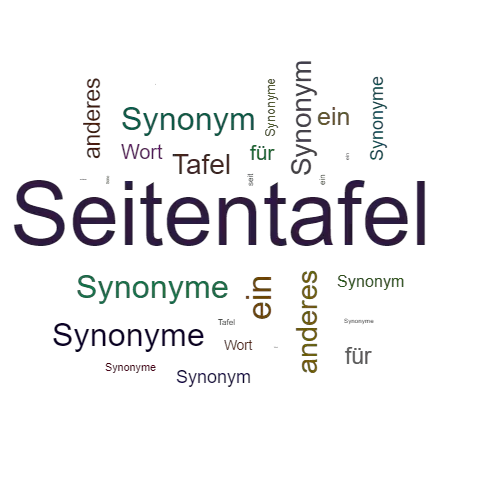 Ein anderes Wort für Seitentafel - Synonym Seitentafel