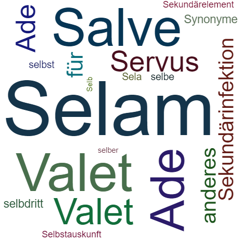 Ein anderes Wort für Selam - Synonym Selam