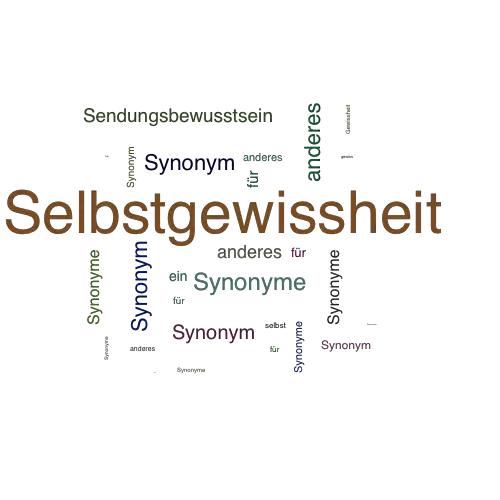 Ein anderes Wort für Selbstgewissheit - Synonym Selbstgewissheit