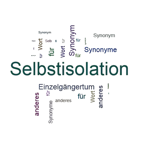 Ein anderes Wort für Selbstisolation - Synonym Selbstisolation