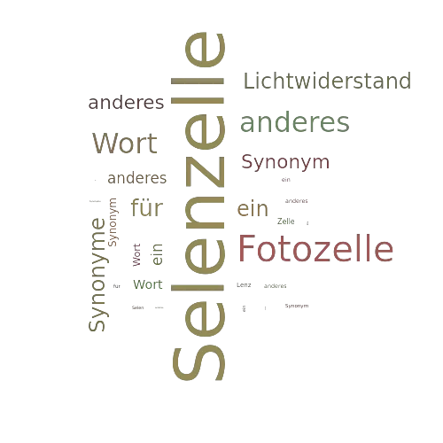 Ein anderes Wort für Selenzelle - Synonym Selenzelle