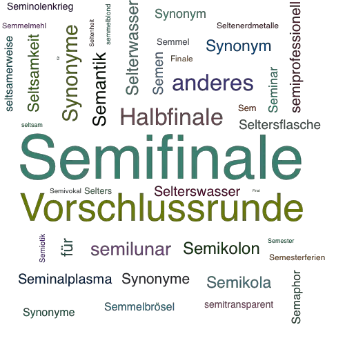 Ein anderes Wort für Semifinale - Synonym Semifinale