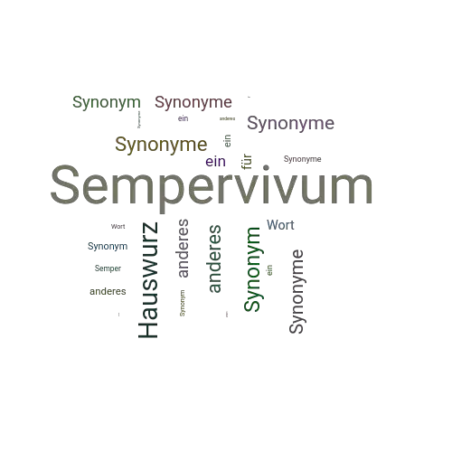 Ein anderes Wort für Sempervivum - Synonym Sempervivum