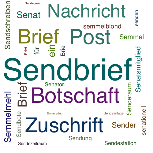 Ein anderes Wort für Sendbrief - Synonym Sendbrief