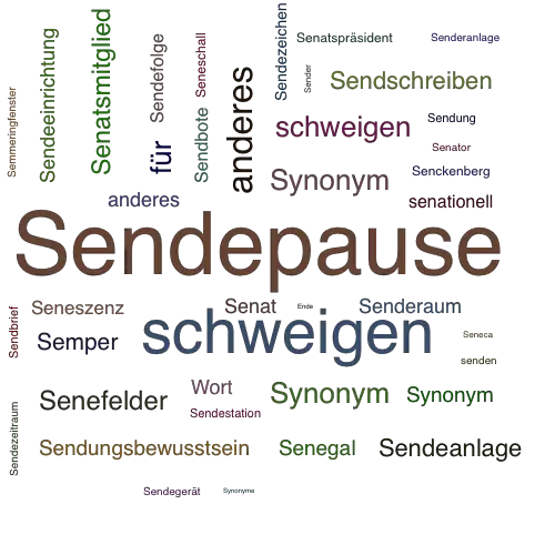 Ein anderes Wort für Sendepause - Synonym Sendepause