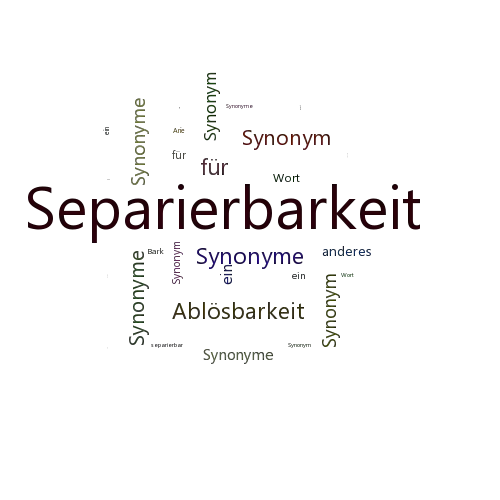 Ein anderes Wort für Separierbarkeit - Synonym Separierbarkeit