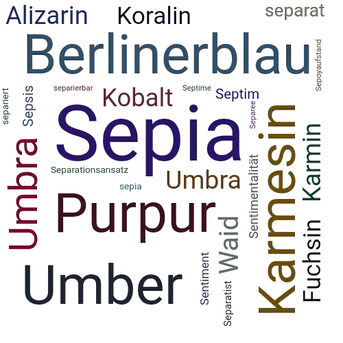 Ein anderes Wort für Sepia - Synonym Sepia