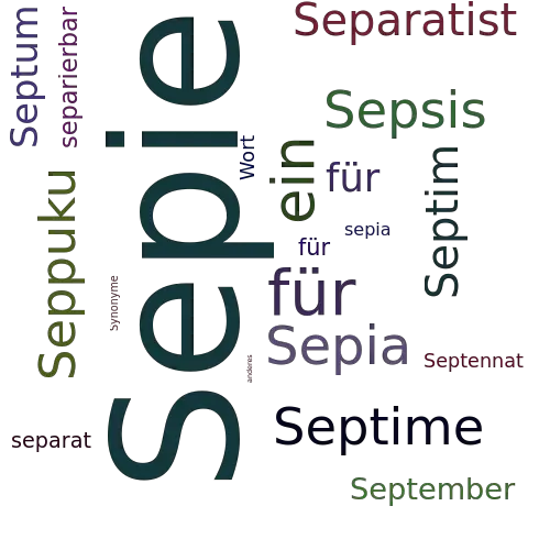 Ein anderes Wort für Sepie - Synonym Sepie