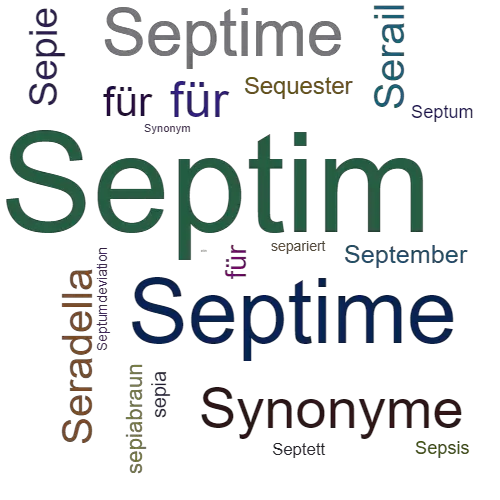 Ein anderes Wort für Septim - Synonym Septim