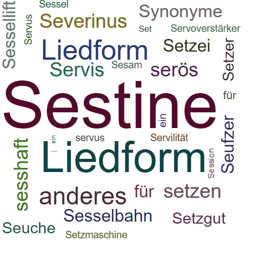 Ein anderes Wort für Sestine - Synonym Sestine