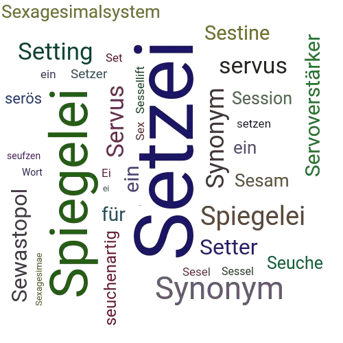 Ein anderes Wort für Setzei - Synonym Setzei