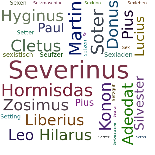 Ein anderes Wort für Severinus - Synonym Severinus