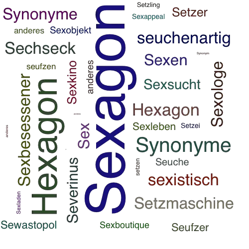 Ein anderes Wort für Sexagon - Synonym Sexagon