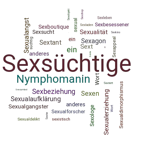 Ein anderes Wort für Sexsüchtige - Synonym Sexsüchtige