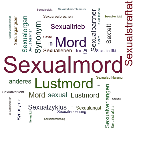 Ein anderes Wort für Sexualmord - Synonym Sexualmord