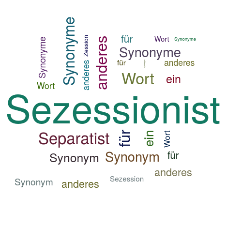 Ein anderes Wort für Sezessionist - Synonym Sezessionist