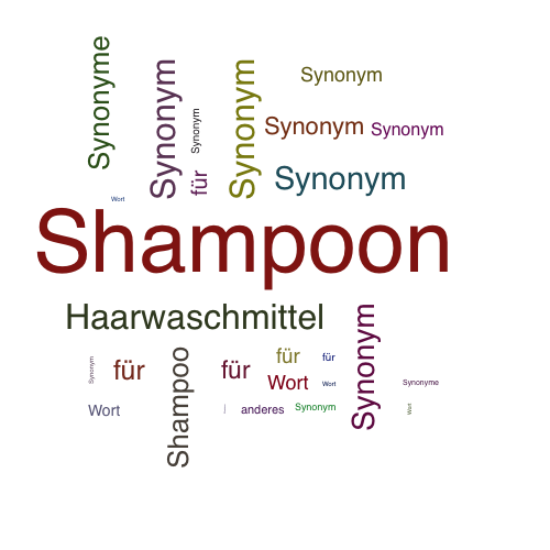 Ein anderes Wort für Shampoon - Synonym Shampoon