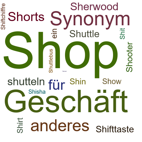 Ein anderes Wort für Shop - Synonym Shop