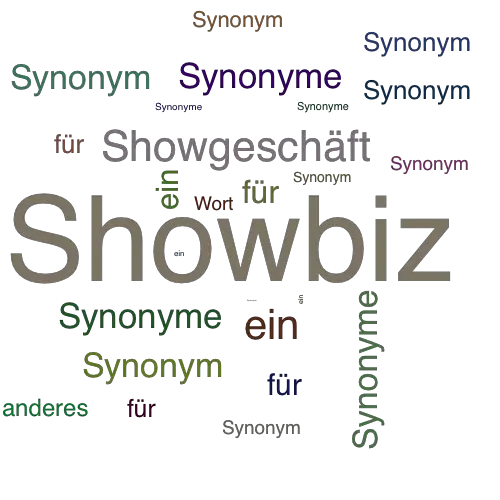 Ein anderes Wort für Showbiz - Synonym Showbiz