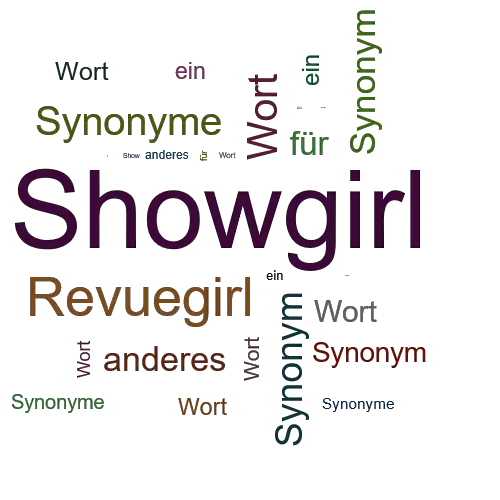 Ein anderes Wort für Showgirl - Synonym Showgirl