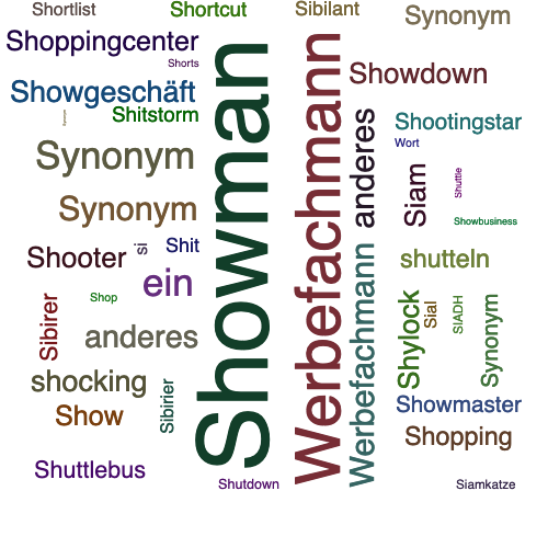 Ein anderes Wort für Showman - Synonym Showman