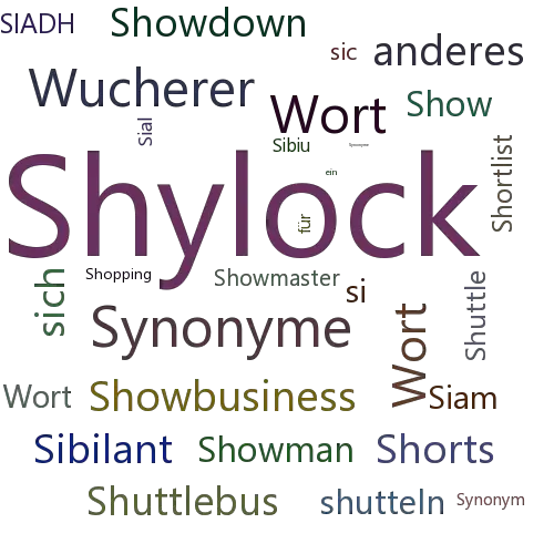 Ein anderes Wort für Shylock - Synonym Shylock