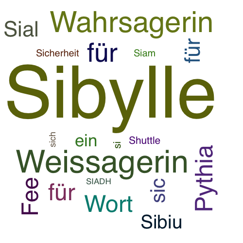 Ein anderes Wort für Sibylle - Synonym Sibylle
