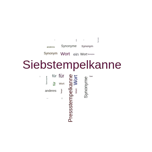 Ein anderes Wort für Siebstempelkanne - Synonym Siebstempelkanne