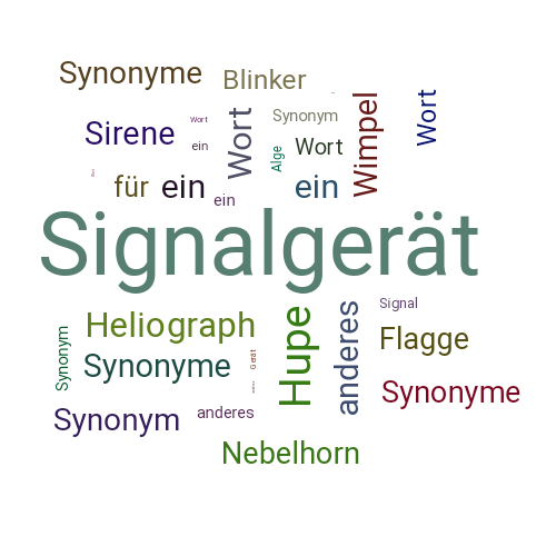 Ein anderes Wort für Signalgerät - Synonym Signalgerät
