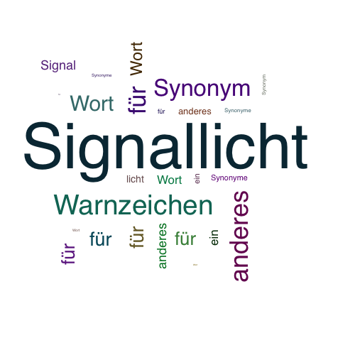 Ein anderes Wort für Signallicht - Synonym Signallicht