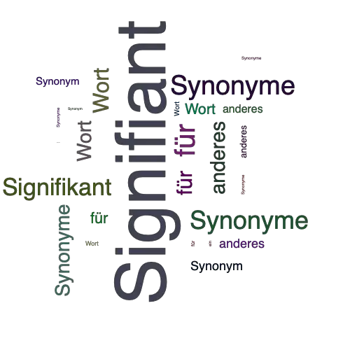 Ein anderes Wort für Signifiant - Synonym Signifiant
