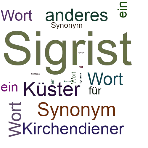 Ein anderes Wort für Sigrist - Synonym Sigrist