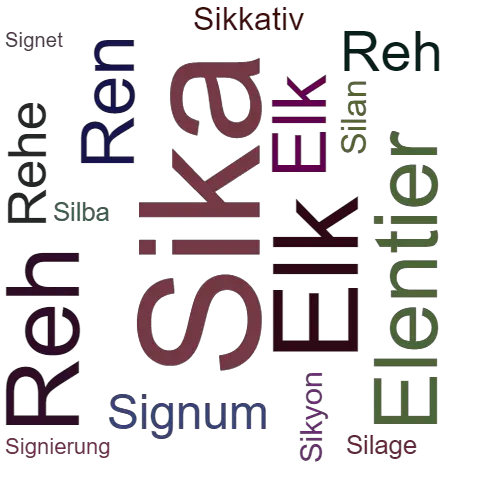 Ein anderes Wort für Sika - Synonym Sika
