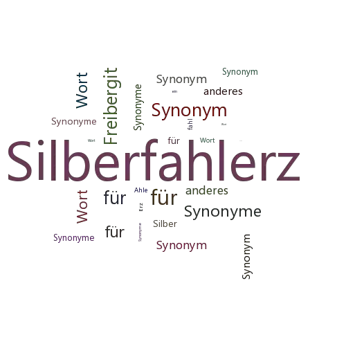 Ein anderes Wort für Silberfahlerz - Synonym Silberfahlerz