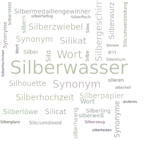 Ein anderes Wort für Silbersol - Synonym Silbersol