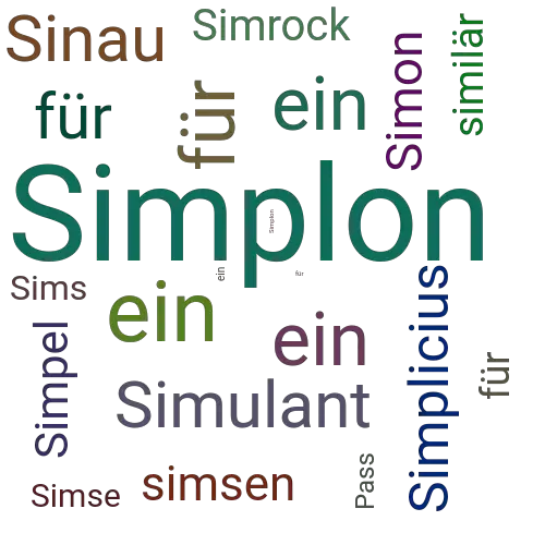 Ein anderes Wort für Simplonpass - Synonym Simplonpass