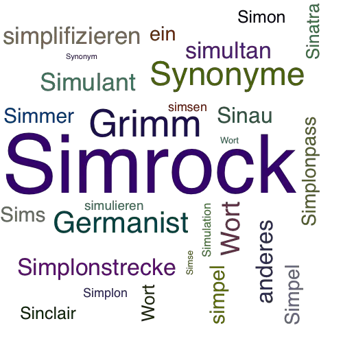 Ein anderes Wort für Simrock - Synonym Simrock