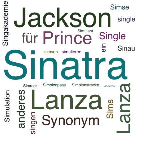 Ein anderes Wort für Sinatra - Synonym Sinatra