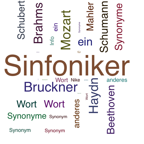 Ein anderes Wort für Sinfoniker - Synonym Sinfoniker